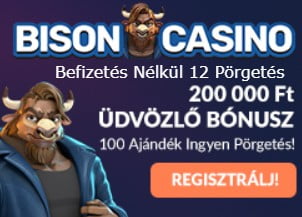 Bison casino 12 ingyenes pörgetés