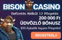 Bison casino 12 ingyenes pörgetés