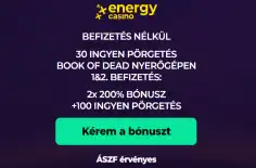 EnergyCasino 30 ingyen pörgetés, energy casino bónuszkód